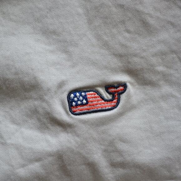 Vineyard Vines Breaker Shorts American Whales Khakis - Picture 3 of 5